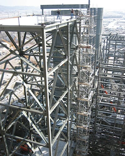 platform structure for bulk conveyors