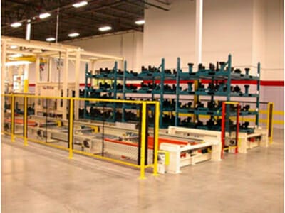 rack and pallet handling system