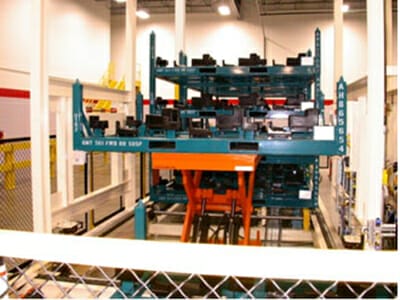 rack and pallet handling system
