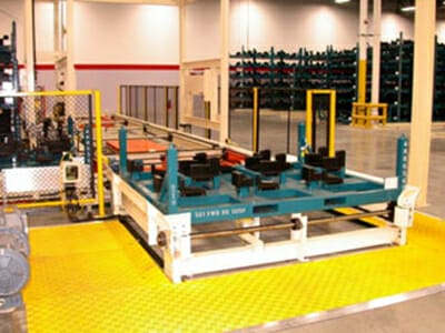 rack and pallet handling system