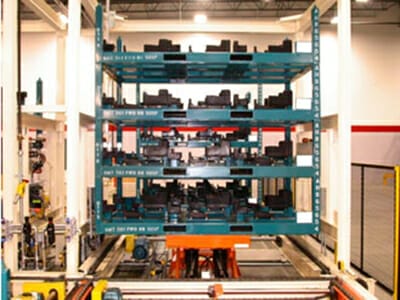 rack and pallet handling system
