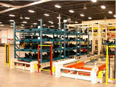 rack and pallet handling system