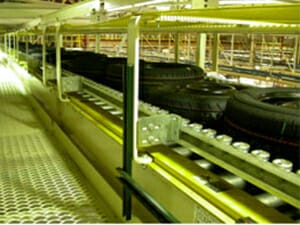 chain driven live roller (“CDLR”) and belt driven live roller (“BDLR”)